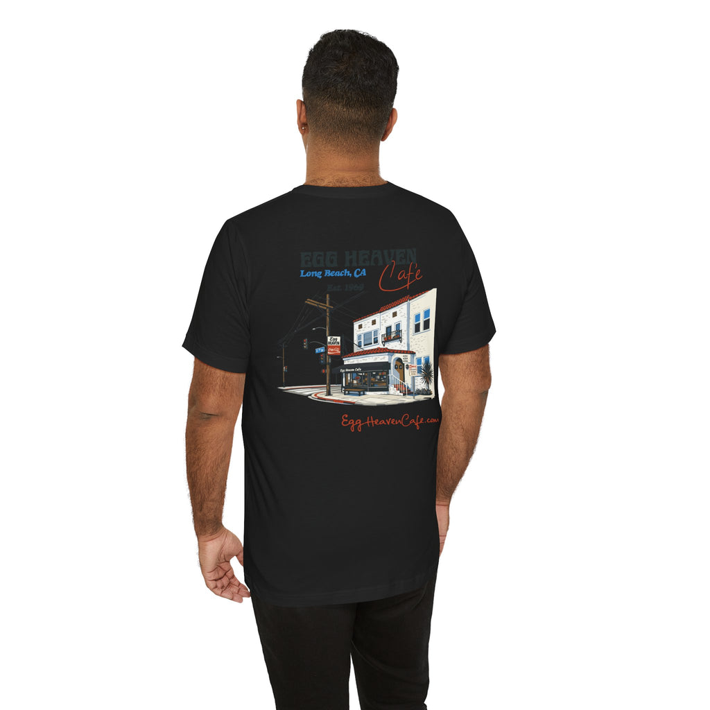 Egg Heaven Cafe Building Corner Illustration T-Shirt