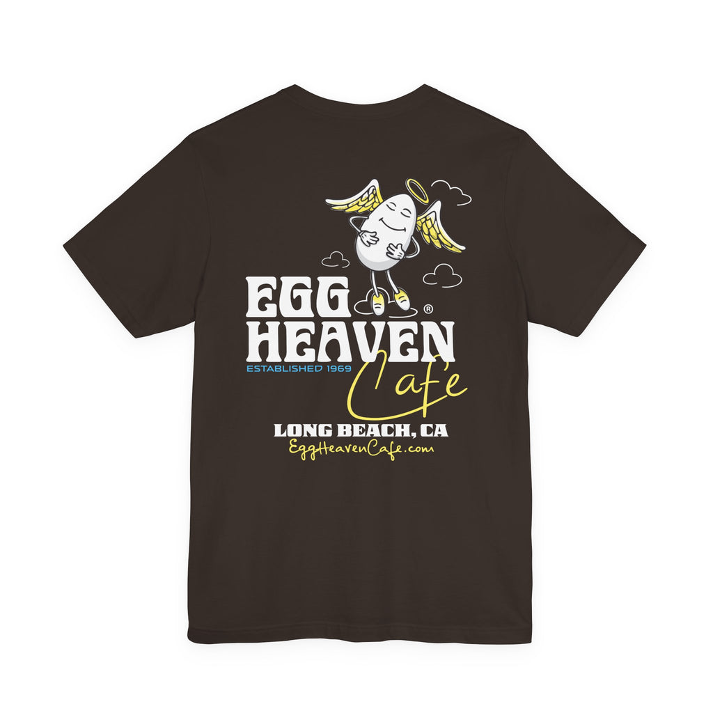 Egg Heaven Cafe Egg Angel T‑Shirt — Long Beach Retro Breakfast Tee