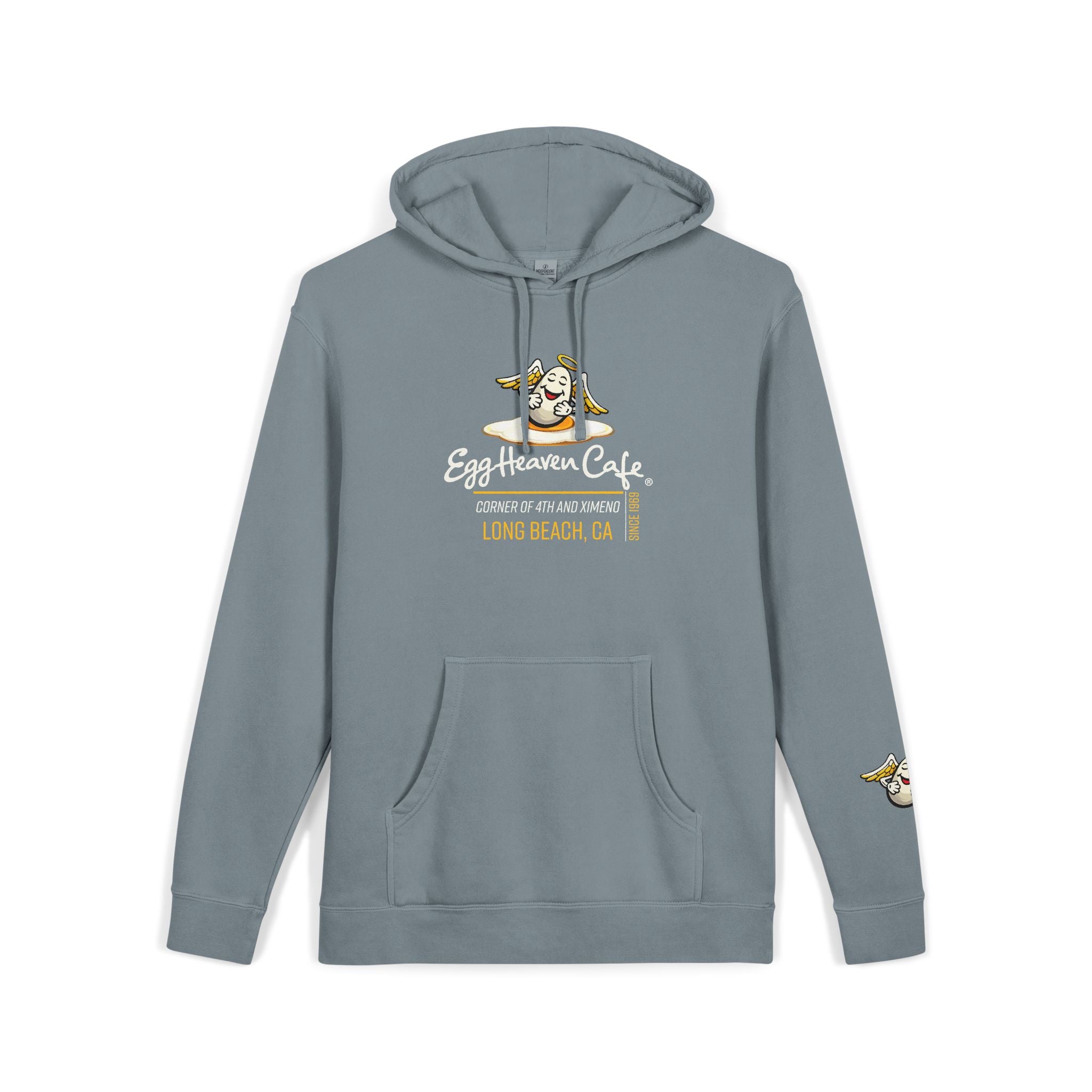 Egg Heaven Café Hoodie — Cute Sunny-Side Up Cafe Logo Pullover