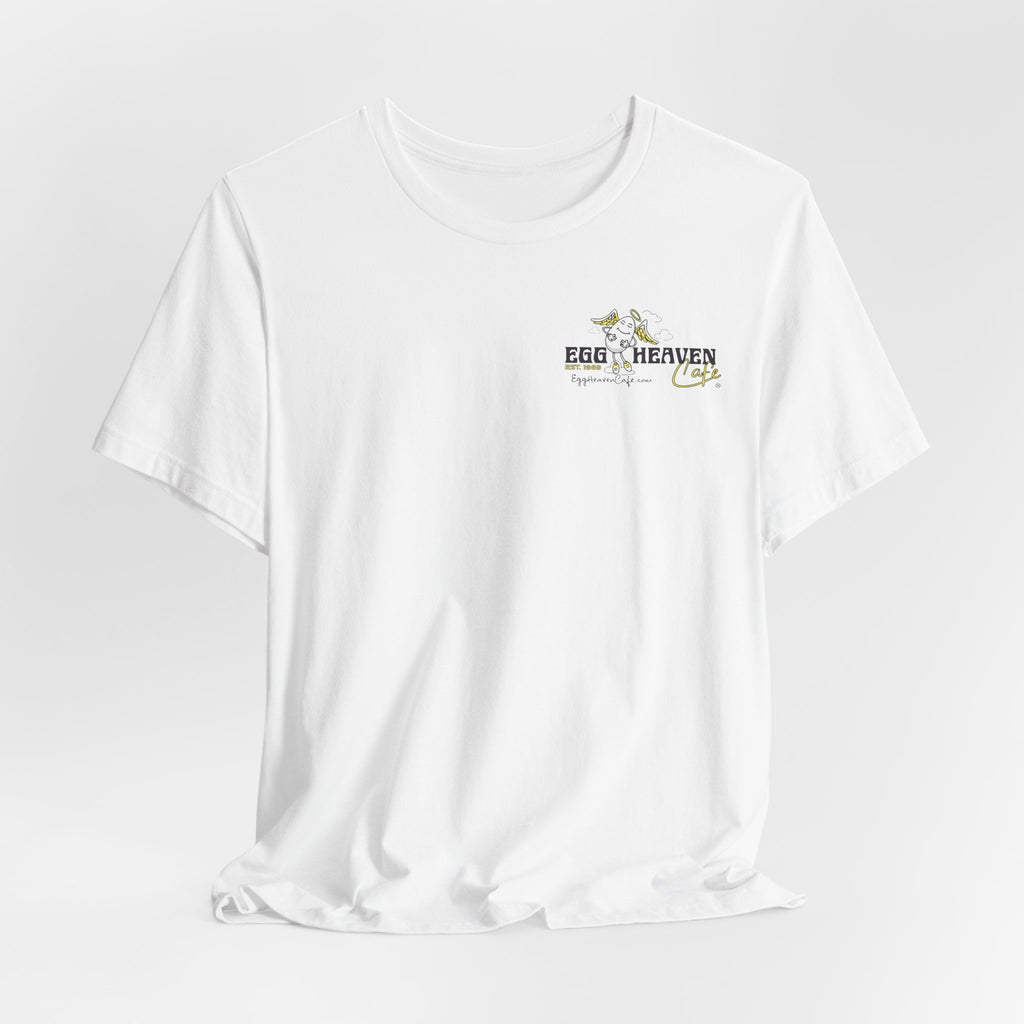 Egg Heaven Cafe Building Corner Illustration T-Shirt
