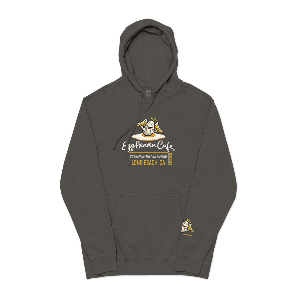 Egg Heaven Café Hoodie — Cute Sunny-Side Up Cafe Logo Pullover