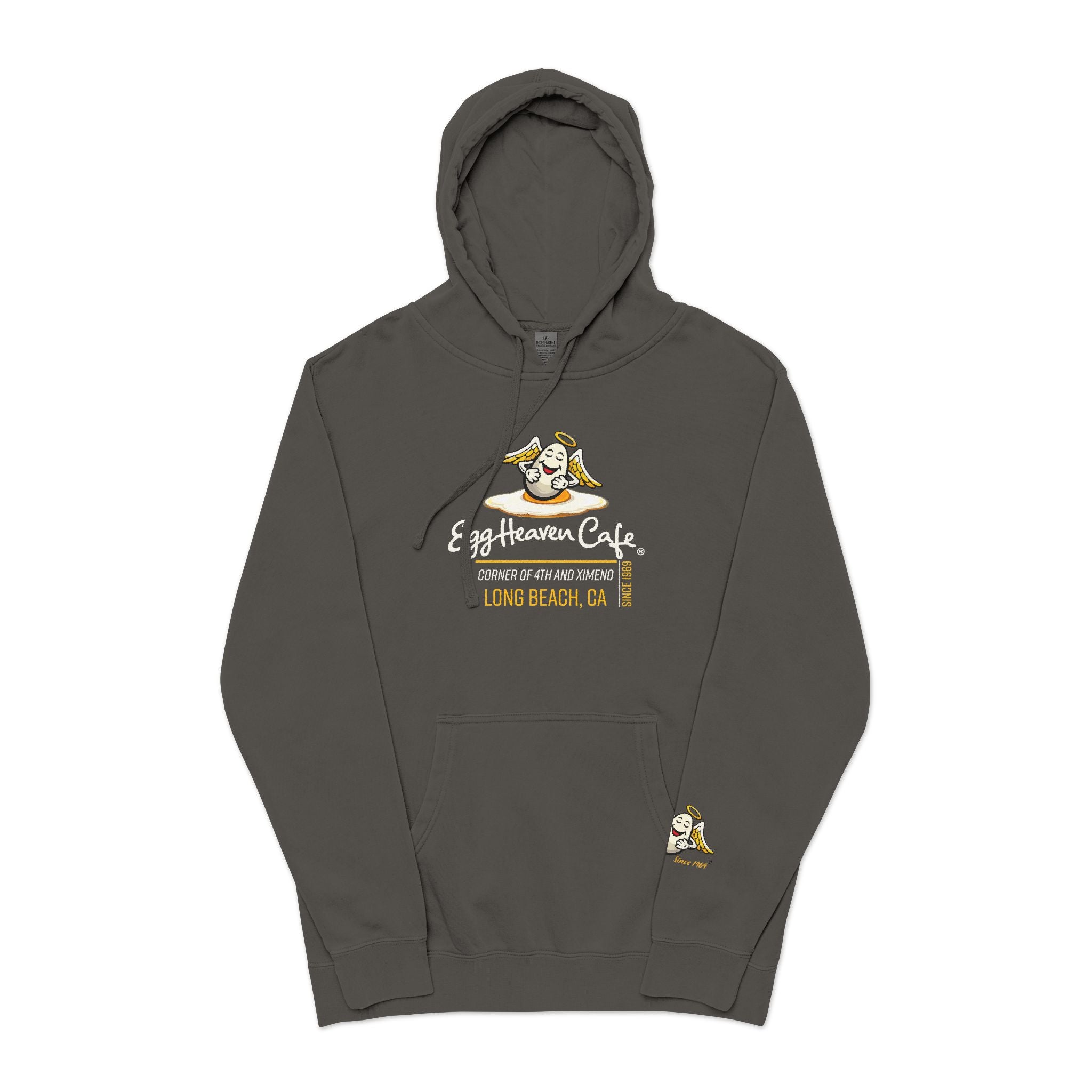 Egg Heaven Café Hoodie — Cute Sunny-Side Up Cafe Logo Pullover