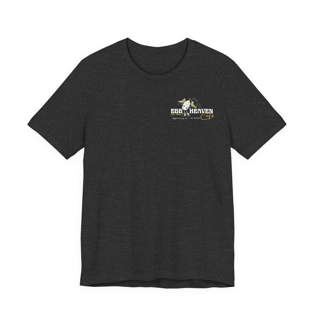 Egg Heaven Cafe Egg Angel T‑Shirt — Long Beach Retro Breakfast Tee