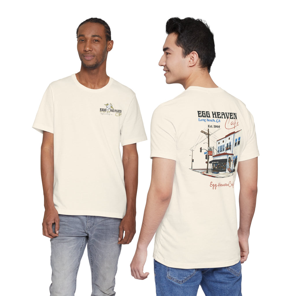 Egg Heaven Cafe Building Corner Illustration T-Shirt