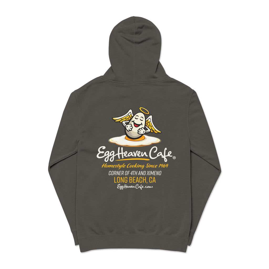 Egg Heaven Café Hoodie — Cute Sunny-Side Up Cafe Logo Pullover
