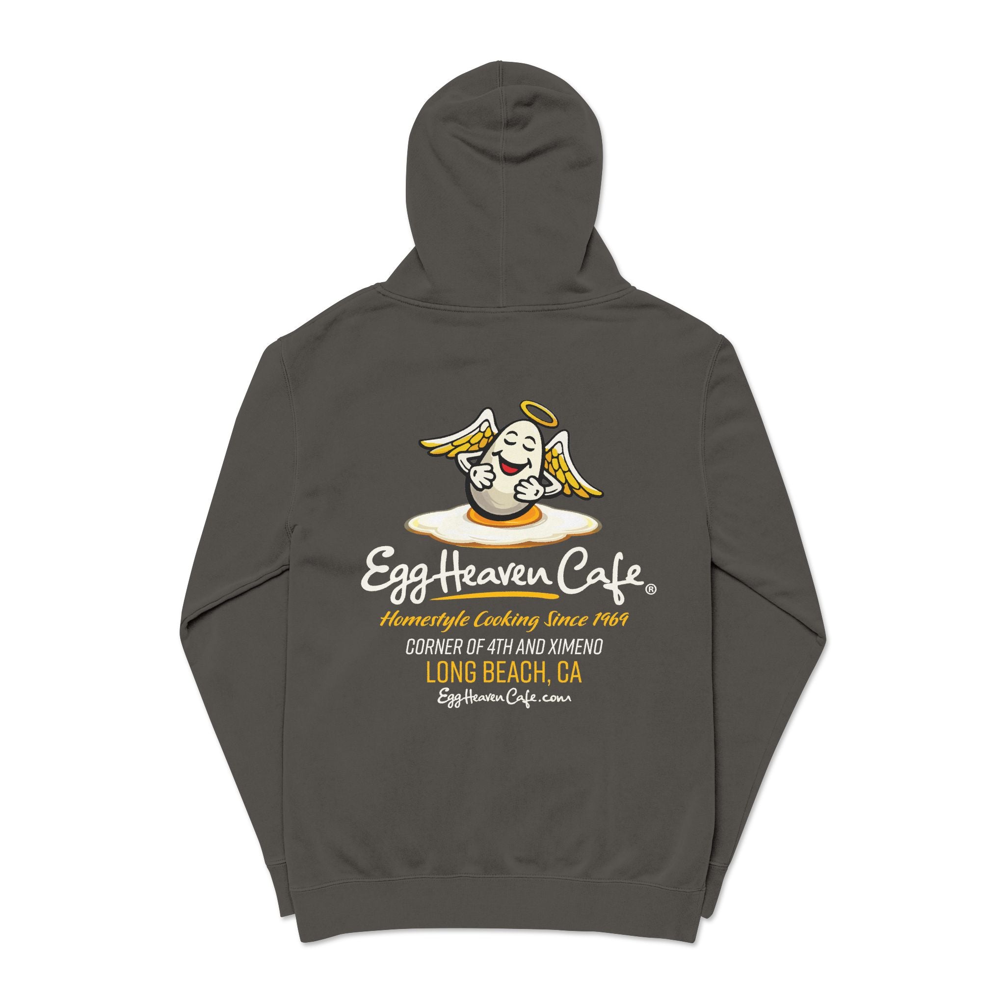 Egg Heaven Café Hoodie — Cute Sunny-Side Up Cafe Logo Pullover