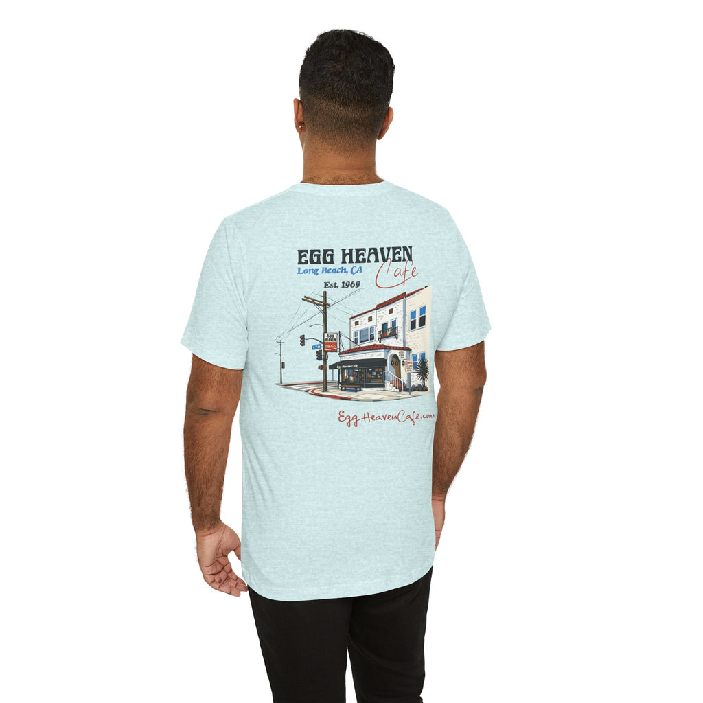 Egg Heaven Cafe Building Corner Illustration T-Shirt
