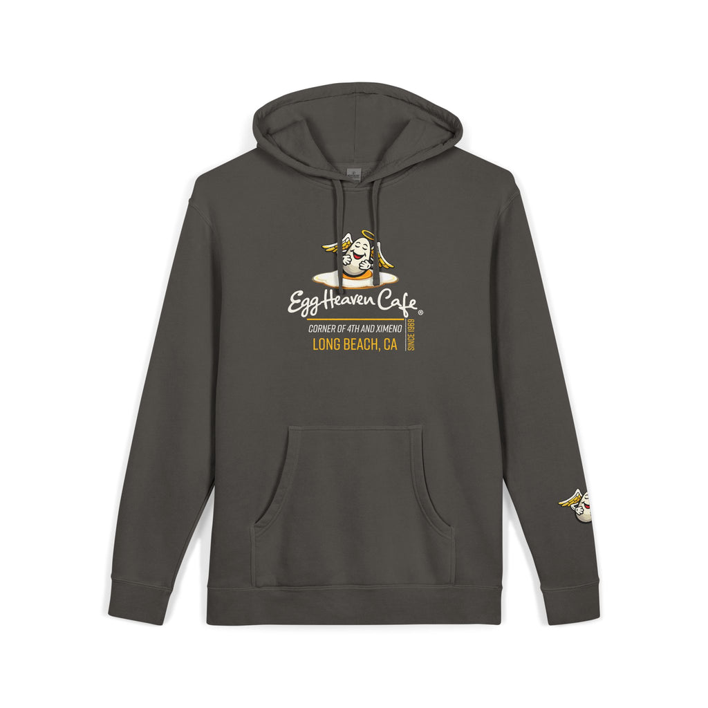 Egg Heaven Café Hoodie — Cute Sunny-Side Up Cafe Logo Pullover