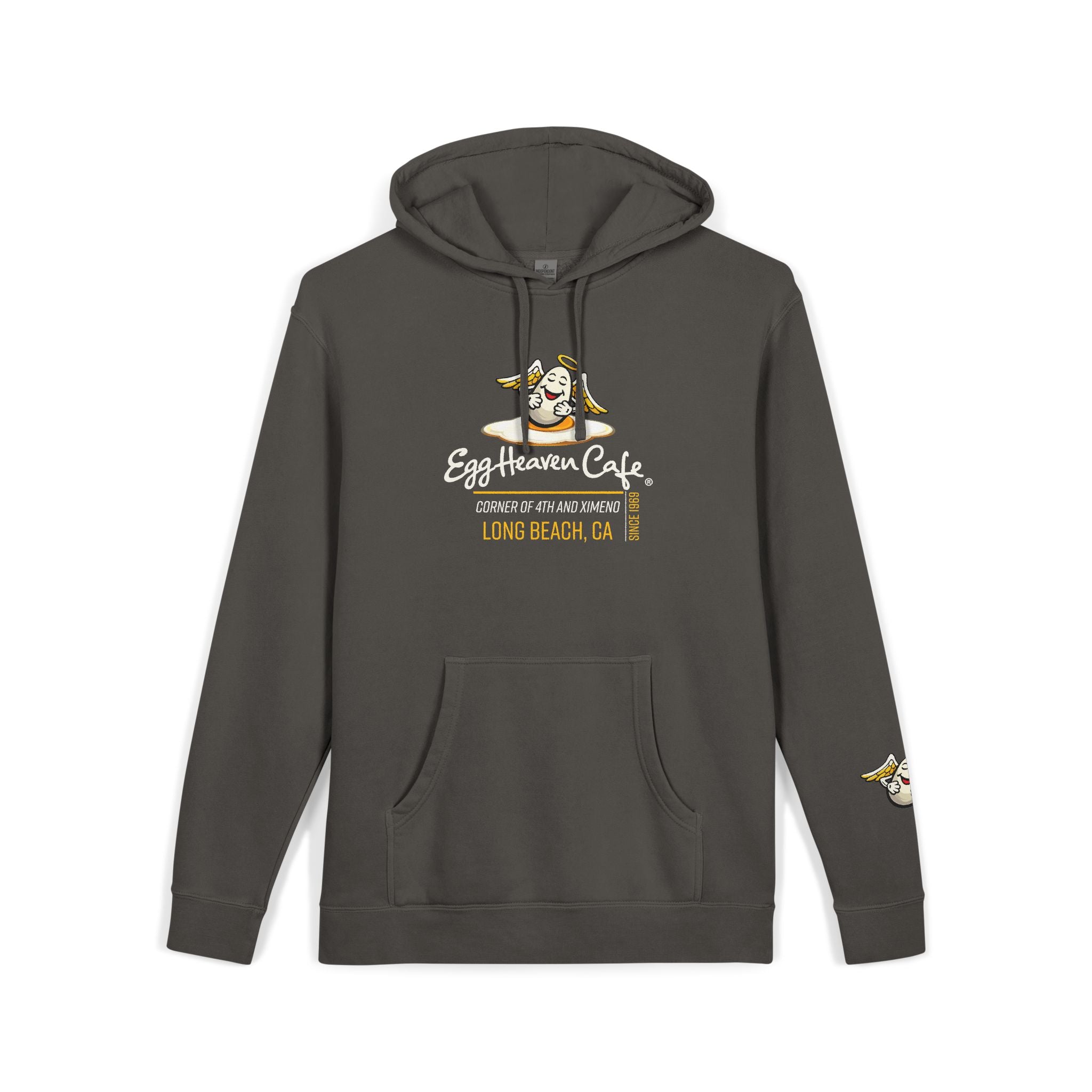 Egg Heaven Café Hoodie — Cute Sunny-Side Up Cafe Logo Pullover