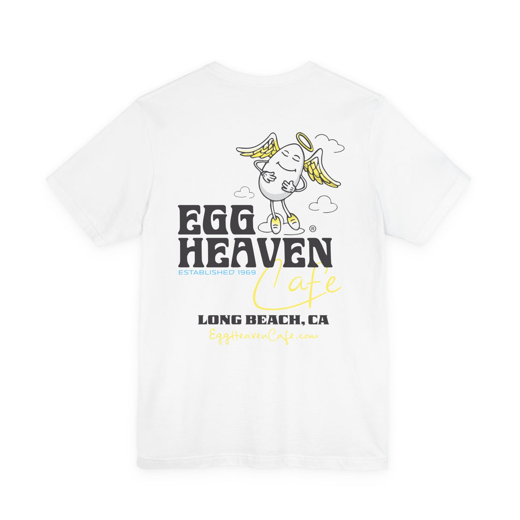 Egg Heaven Cafe Egg Angel T‑Shirt — Long Beach Retro Breakfast Tee