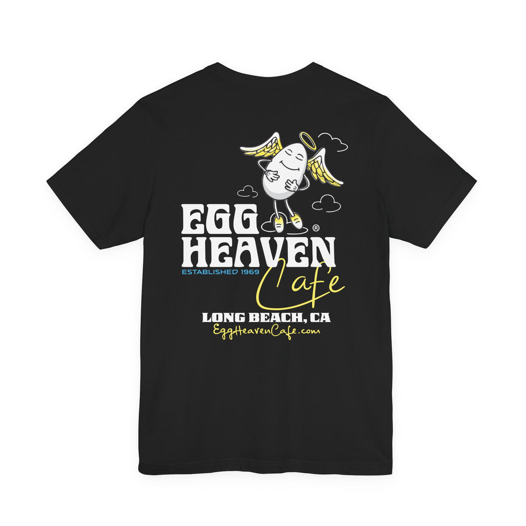 Egg Heaven Cafe Egg Angel T‑Shirt — Long Beach Retro Breakfast Tee