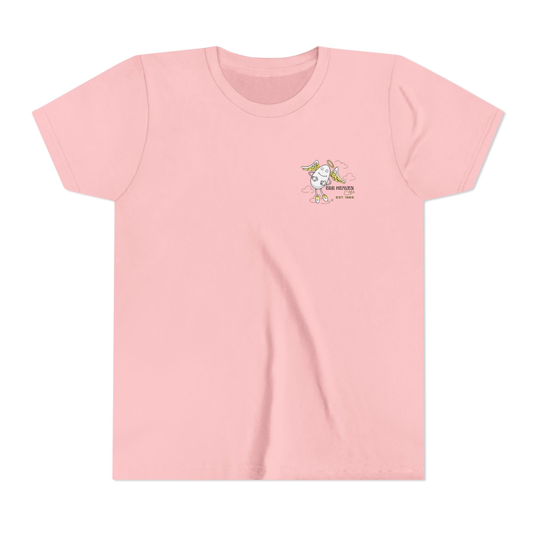Youth Tee — Egg Heaven Cafe Cute Egg Angel Graphic Shirt