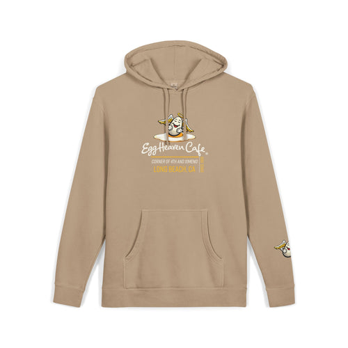 Egg Heaven Café Hoodie — Cute Sunny-Side Up Cafe Logo Pullover