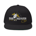 Egg Heaven Cafe Logo Flat Bill Cap – Embroidered Retro Diner Logo Snapback