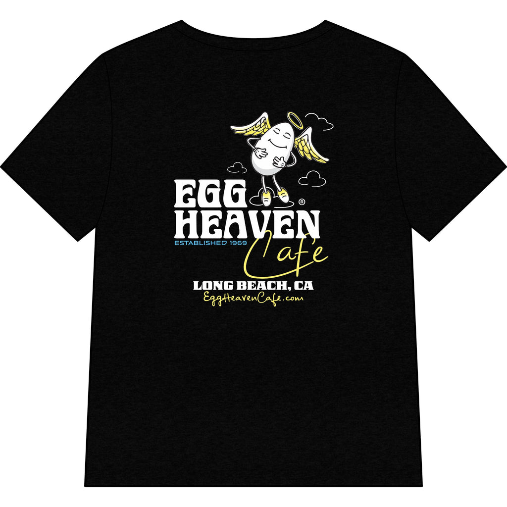 Egg Heaven Cafe Logo Women's V-Neck Tee — Long Beach Legacy Shirt