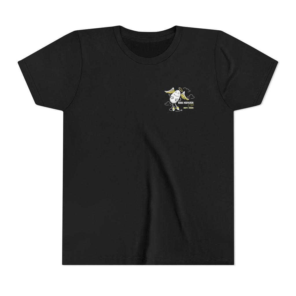 Youth Tee — Egg Heaven Cafe Cute Egg Angel Graphic Shirt