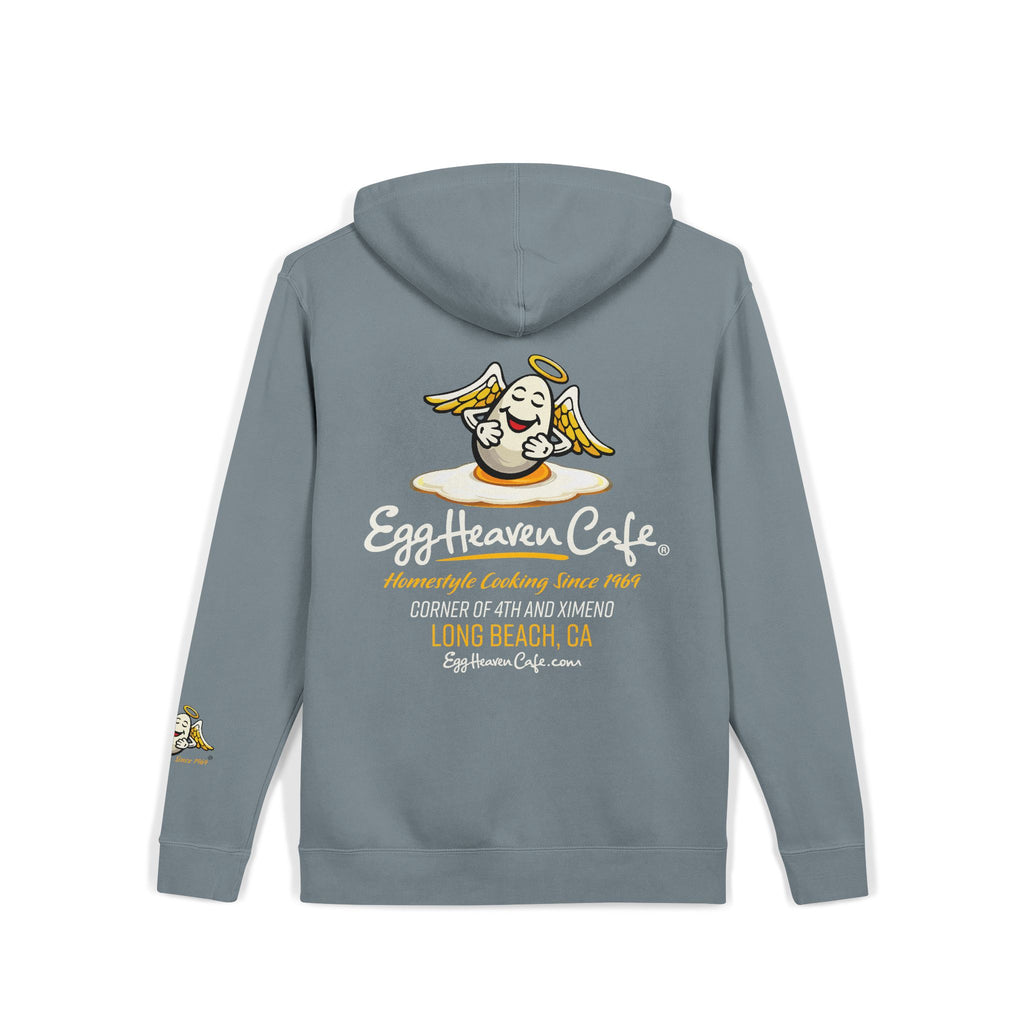 Egg Heaven Café Hoodie — Cute Sunny-Side Up Cafe Logo Pullover