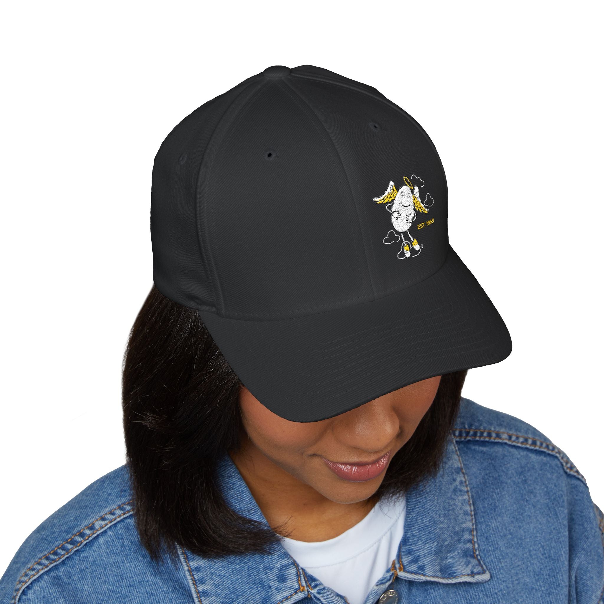 Embroidered Egg Angel Baseball Cap